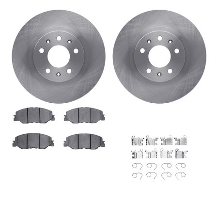 DYNAMIC FRICTION CO 6512-59471, Rotors with 5000 Advanced Brake Pads includes Hardware 6512-59471